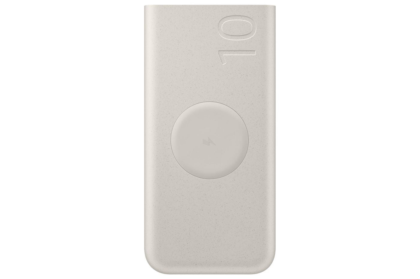 Samsung Powerbank 10000 mAh, PD 25 W, 2× USB-C, kabelloses Laden, für Smartphones, Beige