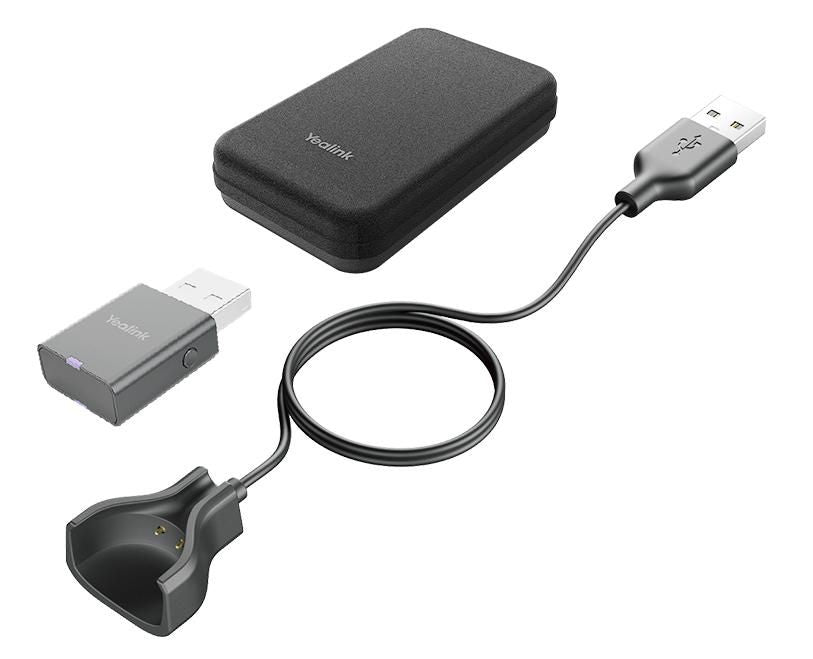 Yealink 1208650 – Ladestation, USB‑A, Schwarz, für WH63, WH67