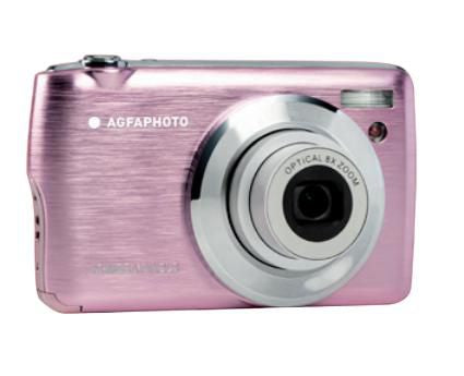 AgfaPhoto Realishot DC8200 – Kompaktkamera, 18 MP 1/3,2", 1080p, 8× optischer Zoom, Pink