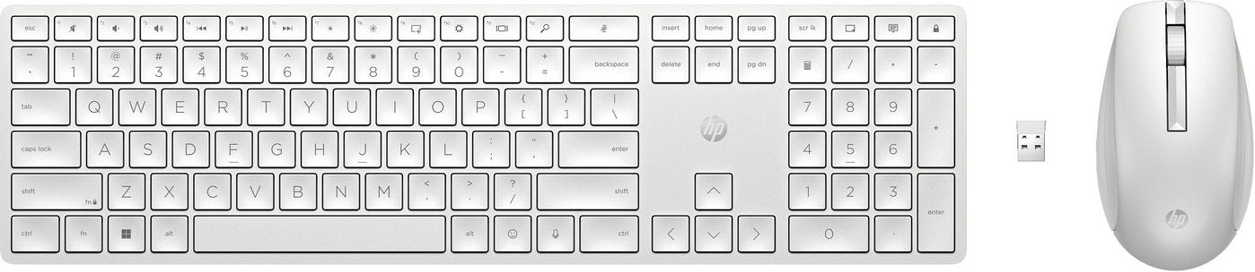 HP 650 – Tastatur- und Maus-Set – Membran – 2,4 GHz – Weiss