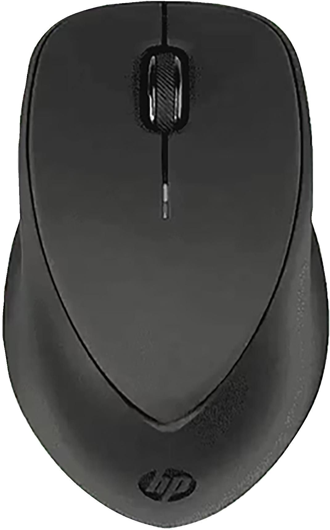 HP Wireless Premium Mobile Maus – kabellos, 2,4 GHz (USB-A), 1'200 dpi, 2 Tasten, beidhändig, schwarz