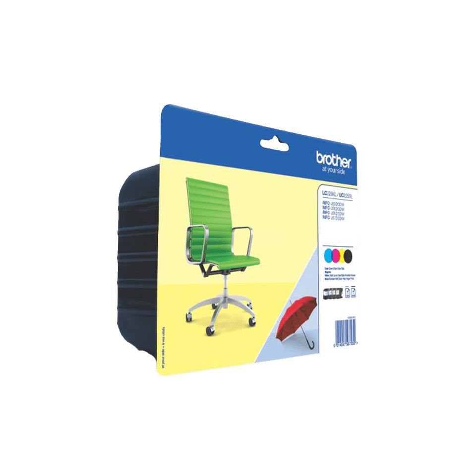 Brother Tintenpatronen-Multipack CMYK, 4er-Pack – für Tintenstrahldrucker