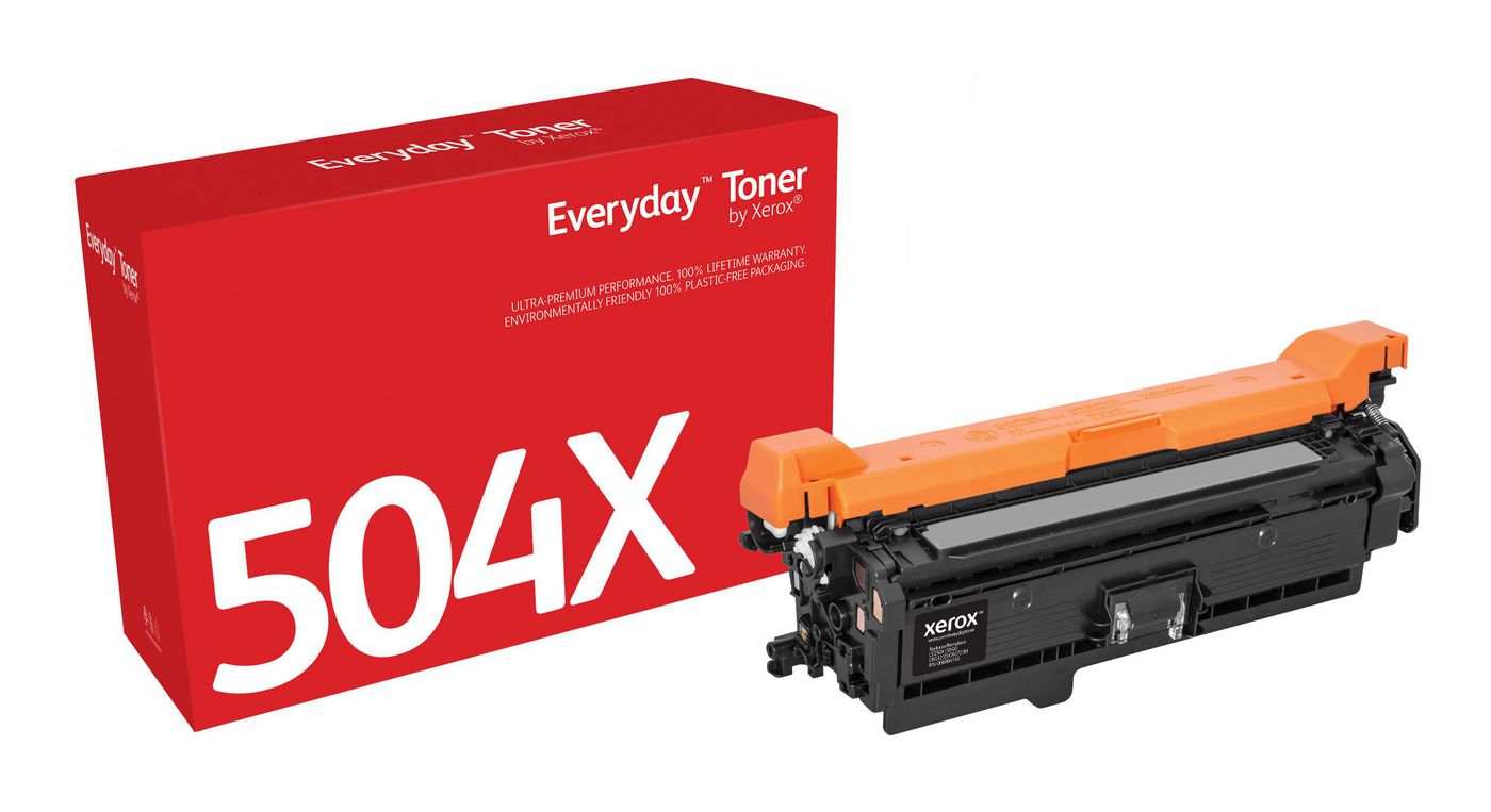 Xerox Everyday CE250X Schwarz Toner – Kompatibel XL – 10'500 Seiten – für HP Color LaserJet CP3525/CM3530 MFP