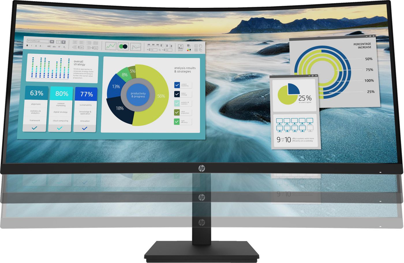 HP P34hc G4 – Monitor, 34" 3440 × 1440