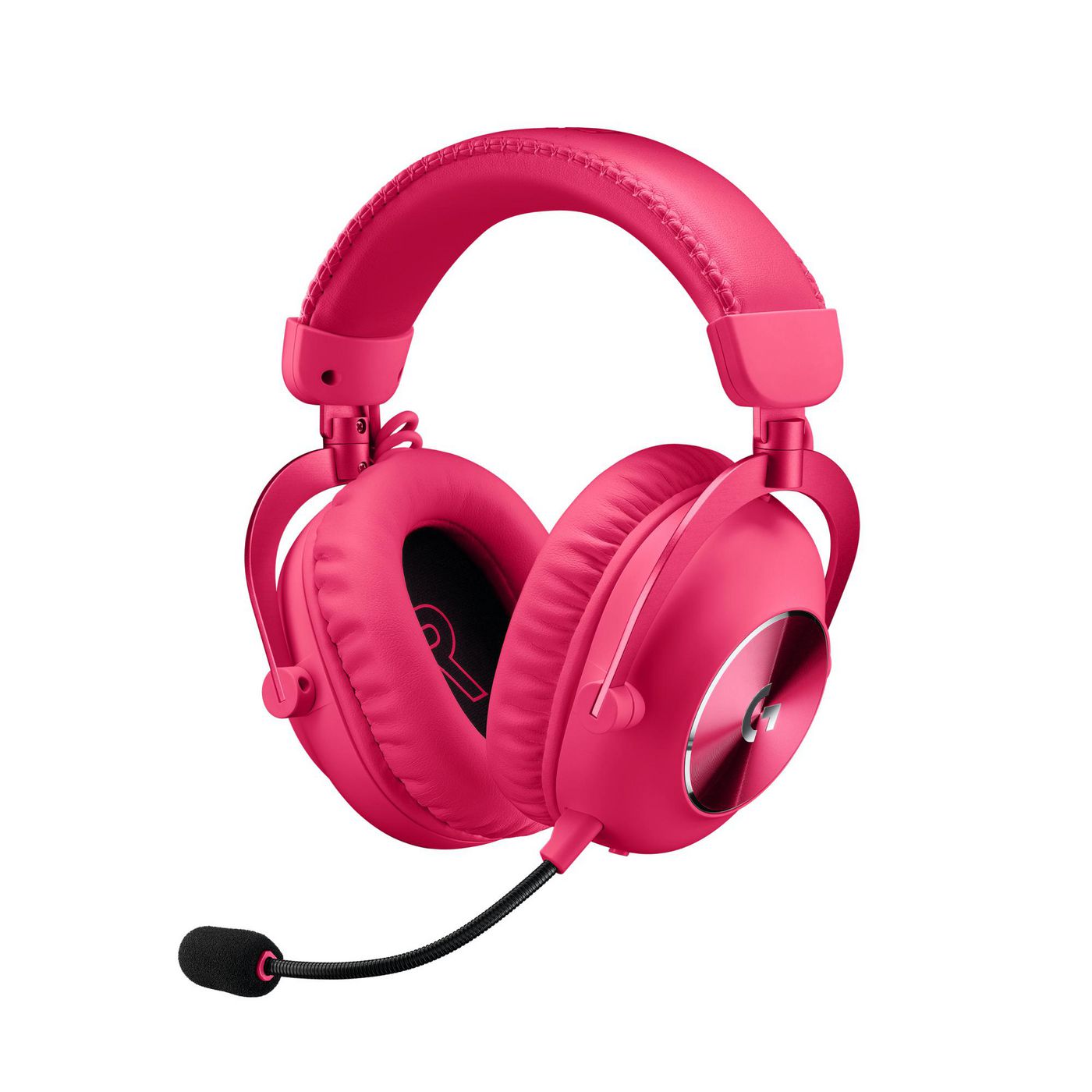 Logitech G PRO X 2 LIGHTSPEED Gaming-Headset – Over-Ear, Stereo, Kabel + BT, mit USB-A-Dongle, Magenta