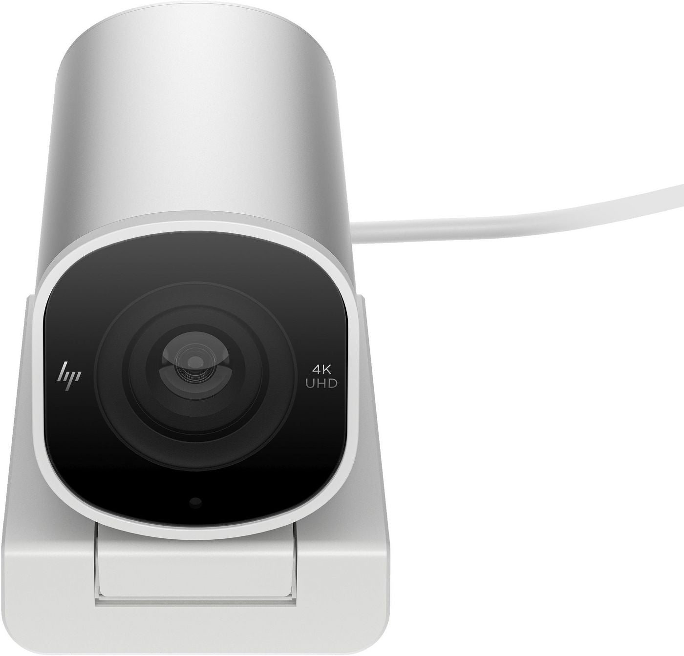 HP 960 – Webcam – 4K, bis 30 fps, USB‑A, Autofokus, 5× digitaler Zoom, Stereo-Mikrofon, Silber