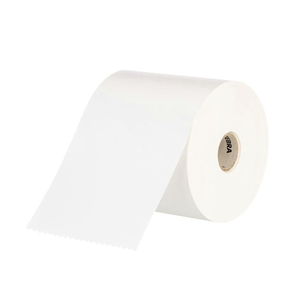 Zebra Endlos-Etiketten 76 mm × 19 m – Papier, weiss – permanent haftend – Thermodirekt – 20 Rollen/Pack