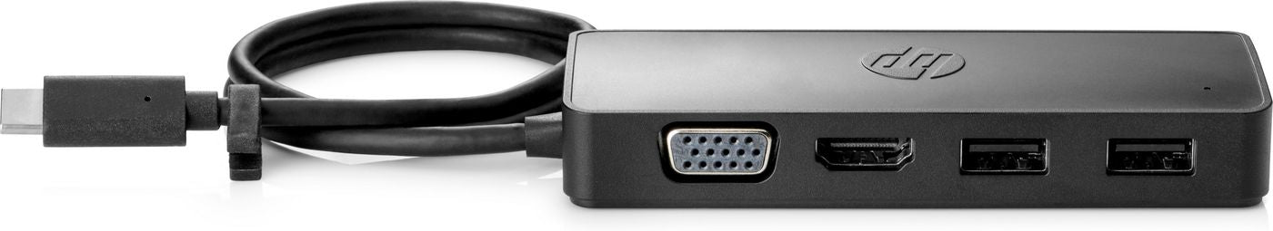 HP Travel G2 Multiport-Adapter – USB-C, HDMI, VGA, 2× USB-A, für Windows 10