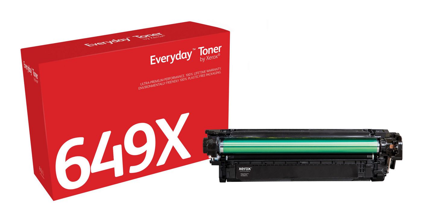 Xerox Everyday 649X (CE260X) Schwarz Toner – Kompatibel XL – 17'000 Seiten – für HP Color LaserJet CP4525