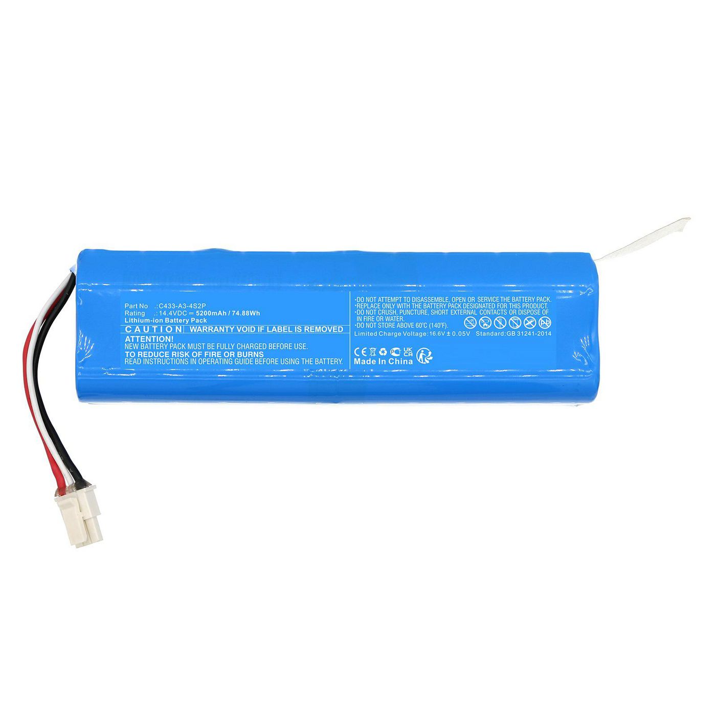 CoreParts Akku MBXVAC-BA0537 74,88 Wh – für Neabot Vacuum