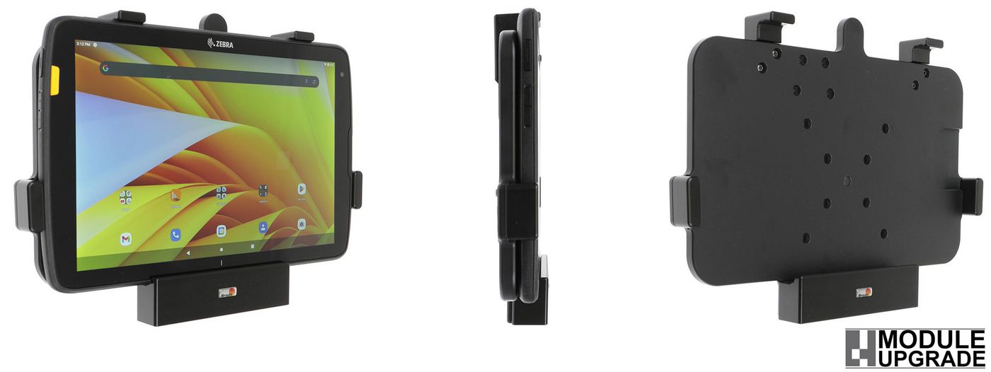 Brodit Tablet-Rahmen – für Zebra ET45 10, ET40 10 – VESA 75×75 – Schwarz