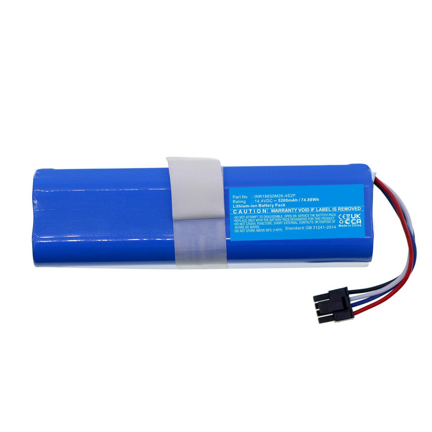 CoreParts Akku 14,4 V 5200 mAh 74,88 Wh Li-Ion – für Eufy Staubsauger