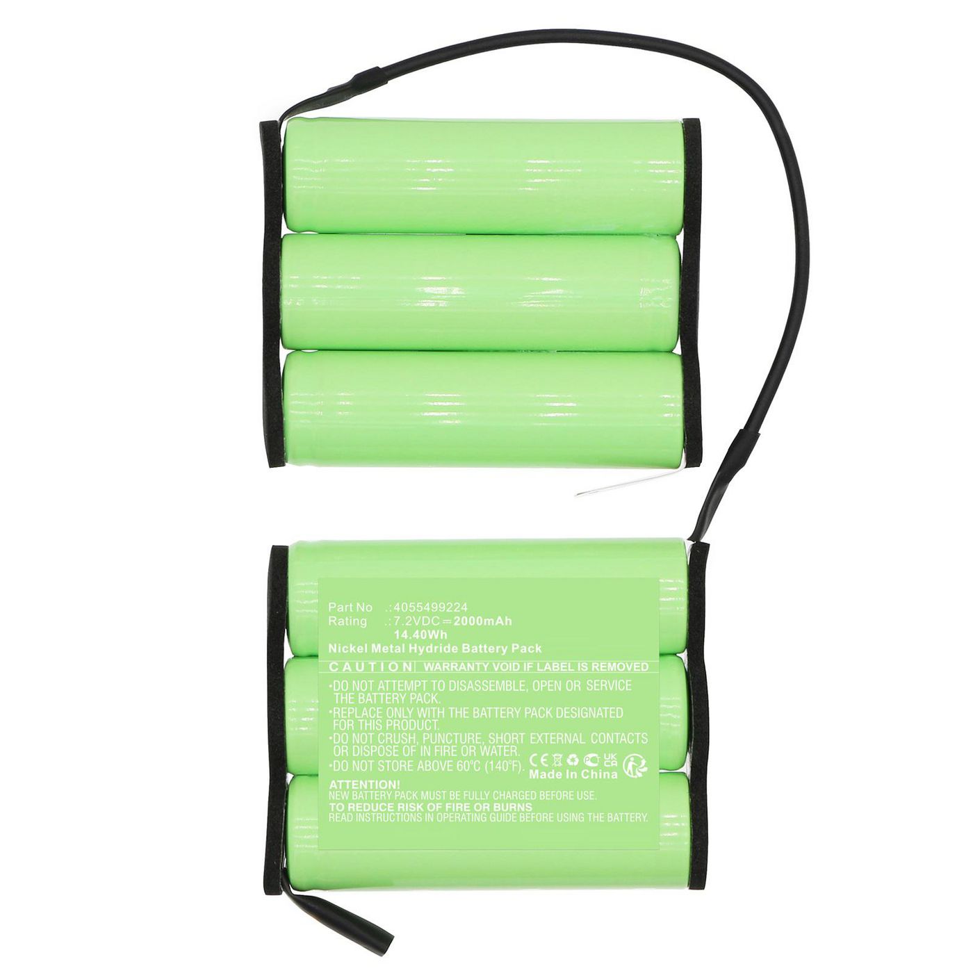 CoreParts Akku MBXVAC-BA0546 – 14,4 Wh, 7,2 V, 2000 mAh – 1 Stück – für AEG