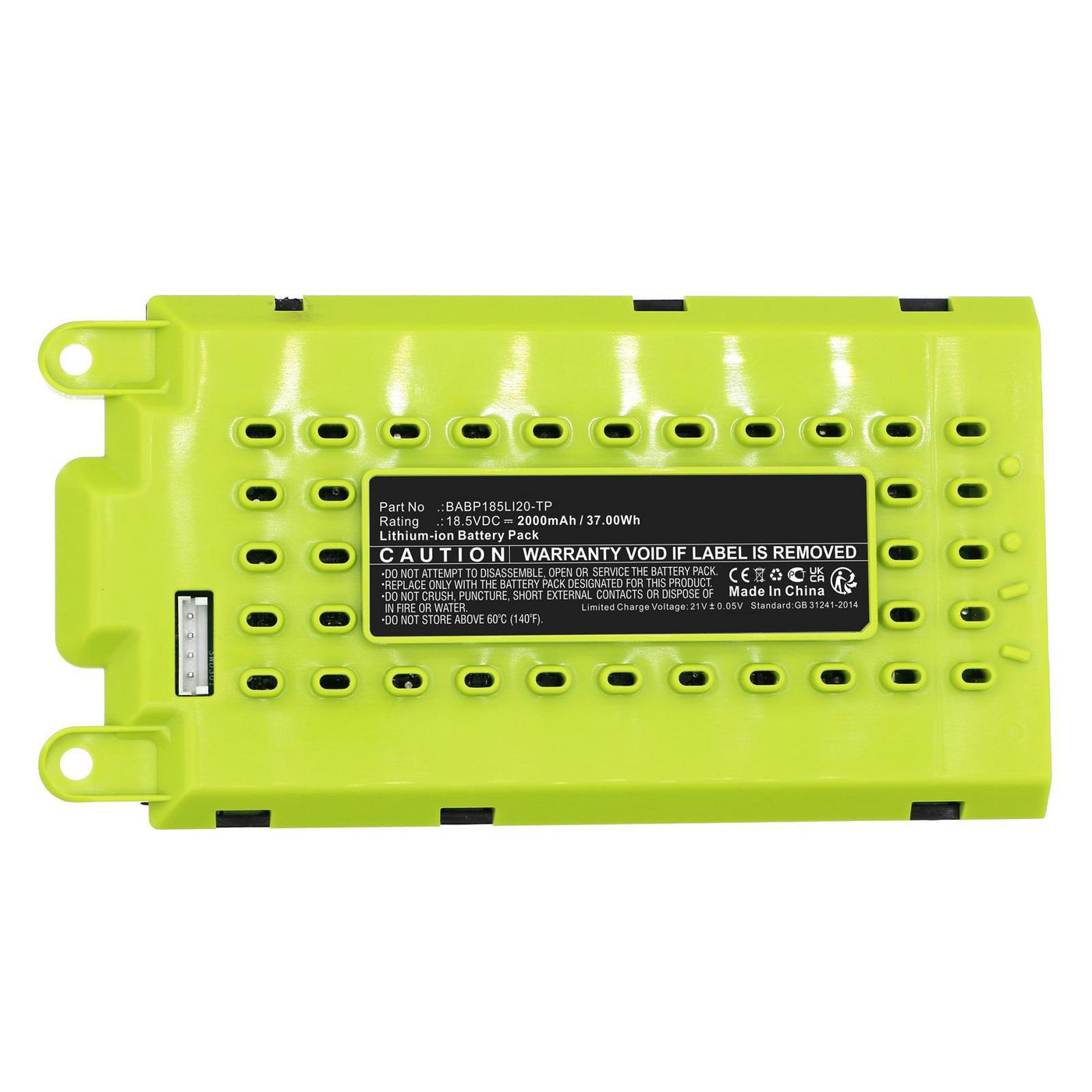 CoreParts Akku 18,5 V 2500 mAh 46,25 Wh – für Electrolux Staubsauger
