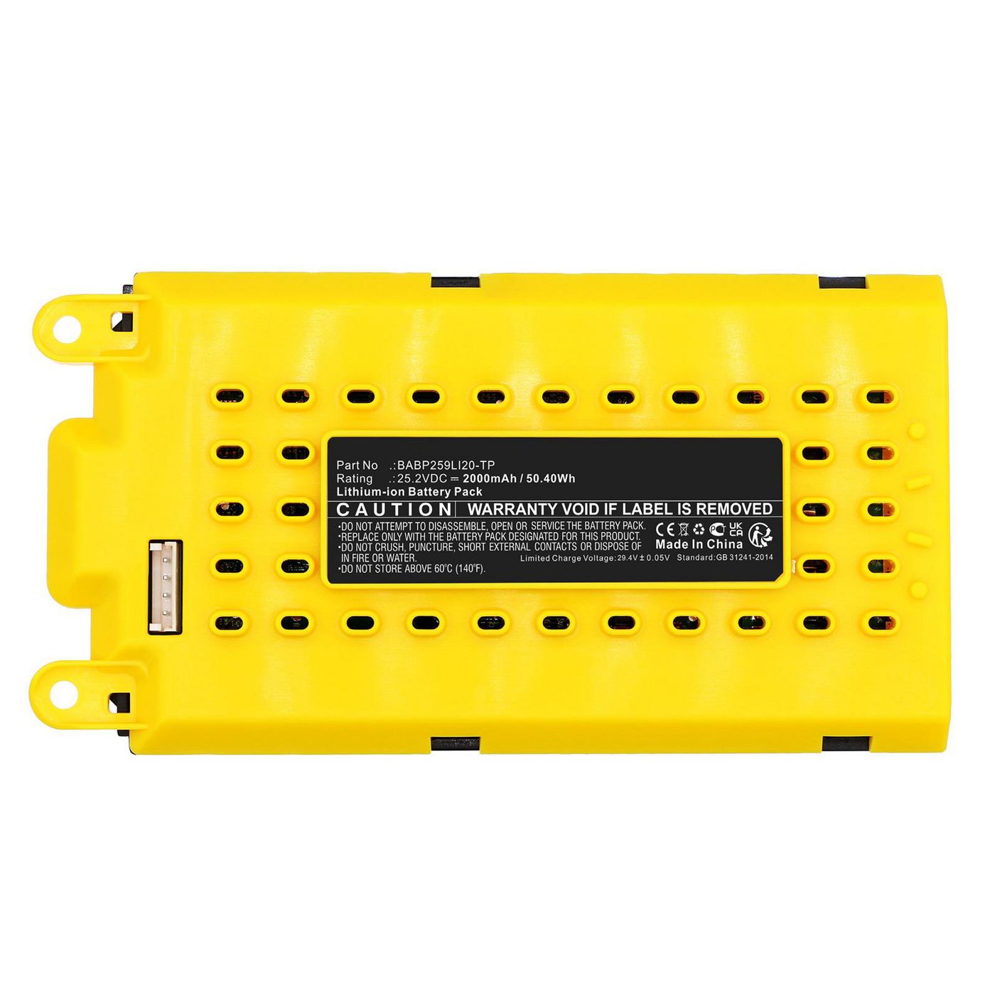 CoreParts Akku 25,2 V 2500 mAh 63,00 Wh – für Electrolux Staubsauger