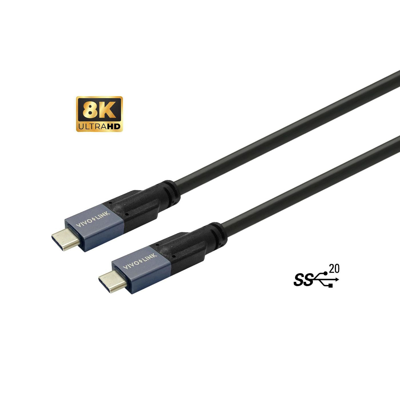 Vivolink USB-Kabel, USB-C zu USB-C, 7,5 m, USB 3