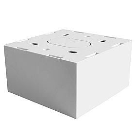 Lindy Aufputz-Box, 86×86×47 mm, ABS Synthetik – weiss