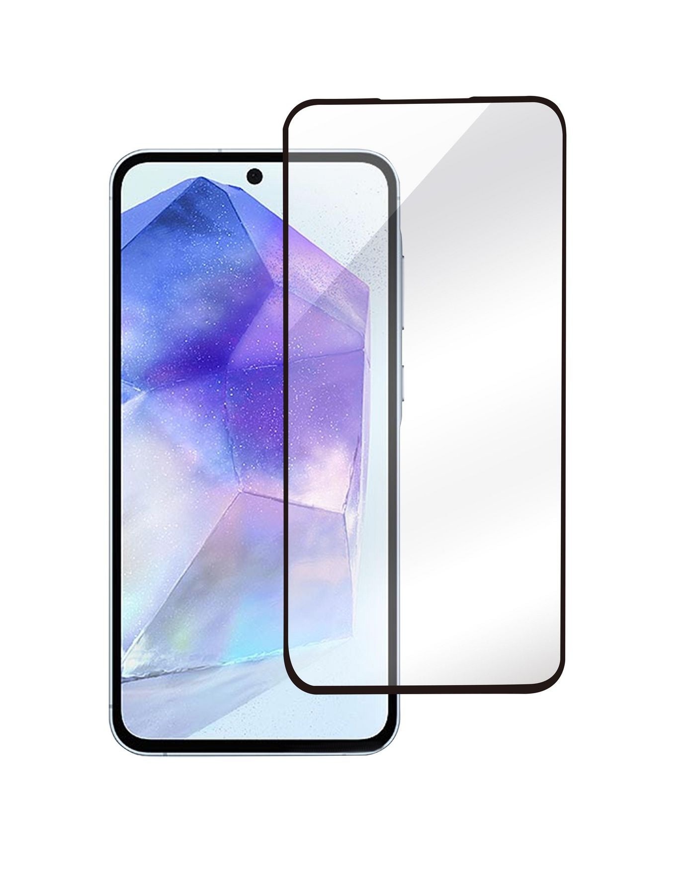 eSTUFF Displayschutz (Panzerglas), Full Cover – für Galaxy A35/A55