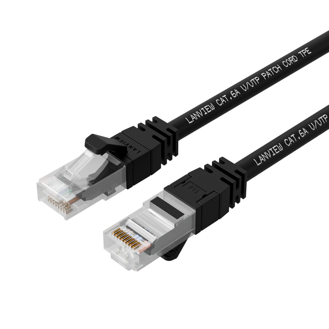 Lanview LV-UTP6A075B Patchkabel – Cat6A S/FTP, 7,5 m, Schwarz, LSZH, RJ-45