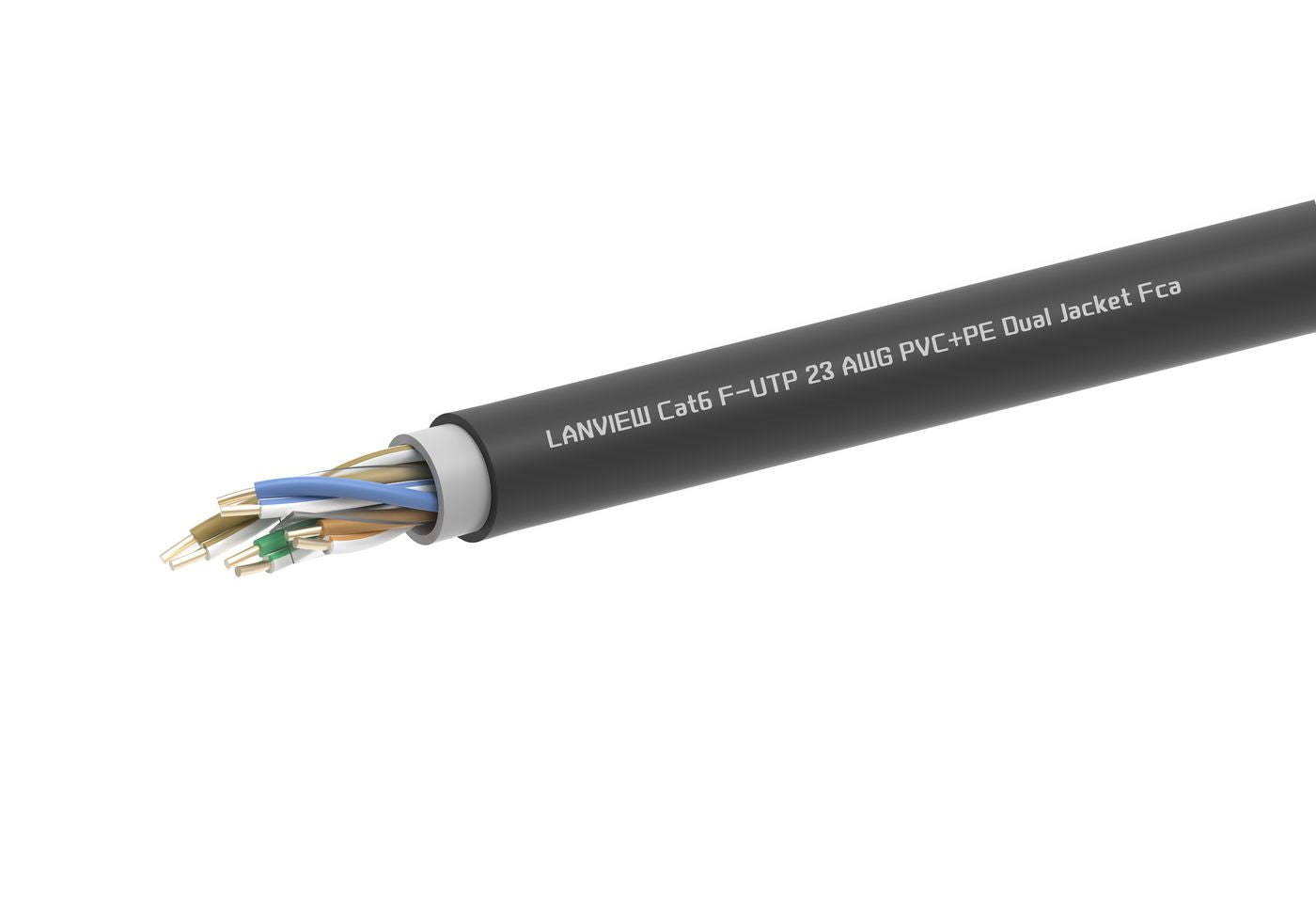 Lanview CAT6 F/UTP Kabel – 305 m, PVC/PE-Aussenmantel