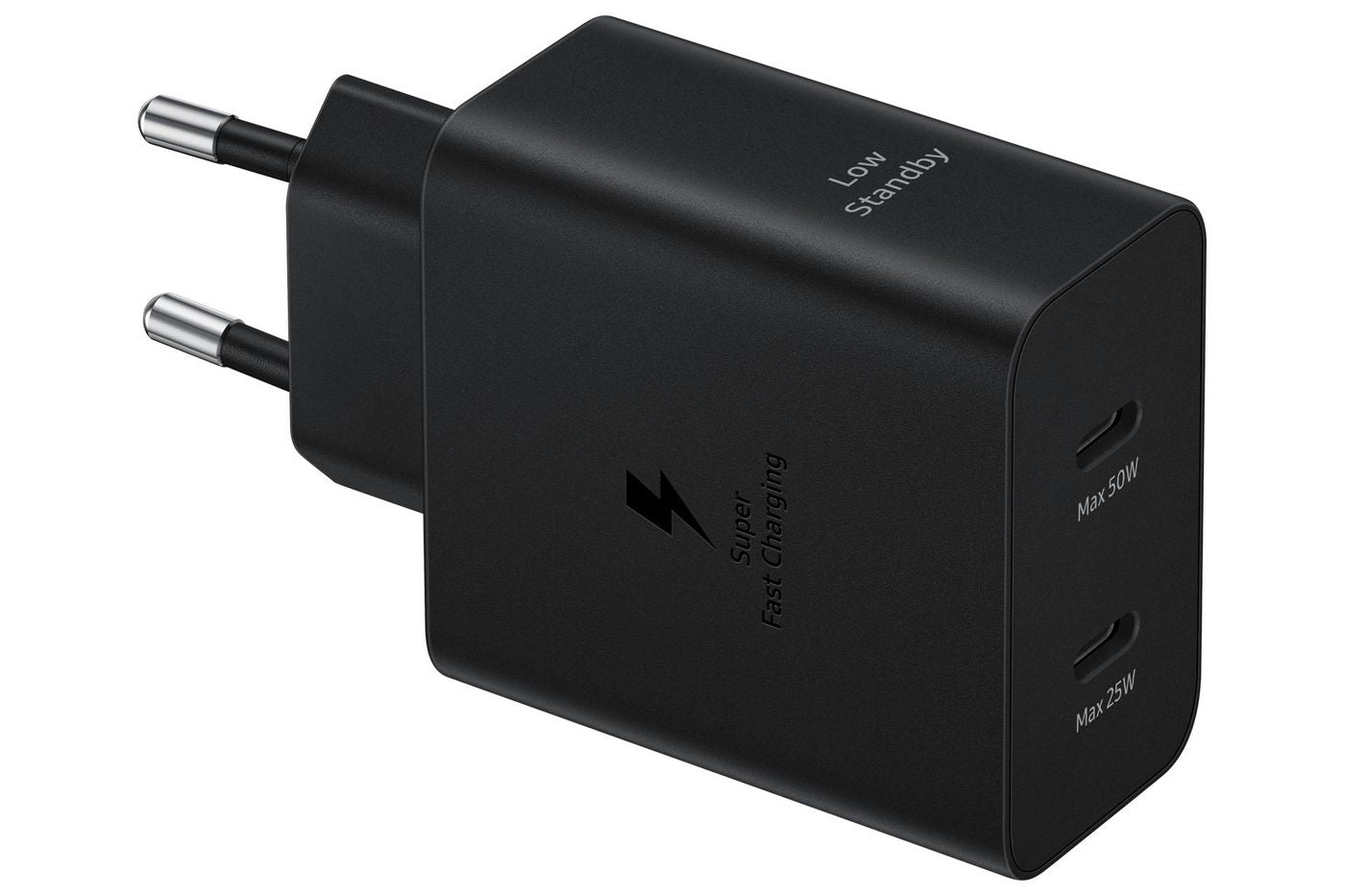 Samsung EP‑T5020 USB Wandladegerät 50 W – USB‑C×2 – Super Fast Charging 2.0 – für Galaxy S22, S23, S24 und Ähnliche