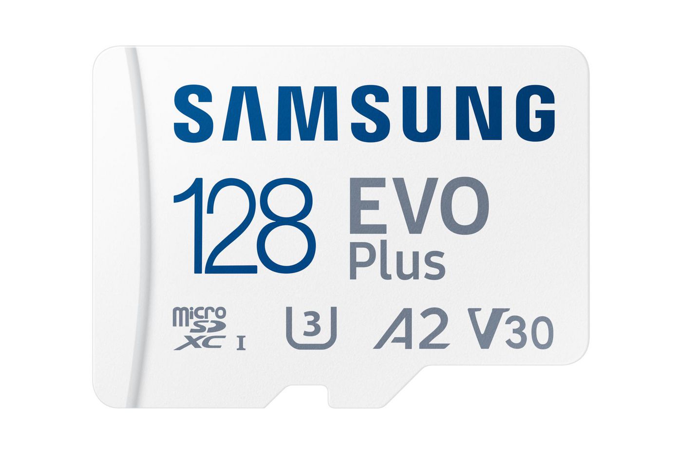 Samsung EVO Plus microSDXC 128 GB – UHS-I, U3, V30, A2, 160/130 MB/s, inkl. SD-Adapter