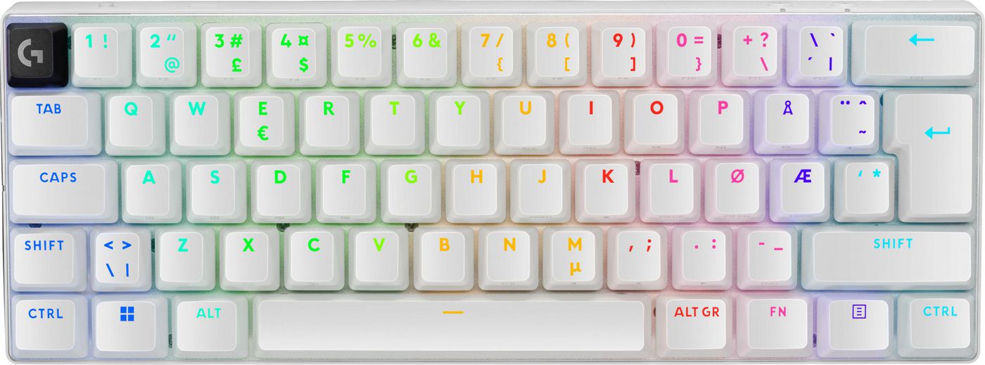 Logitech G Pro X 60 – Mechanische Gaming-Tastatur 60% – Bluetooth & 2,4 GHz (Nano-Empfänger, USB-A) – RGB