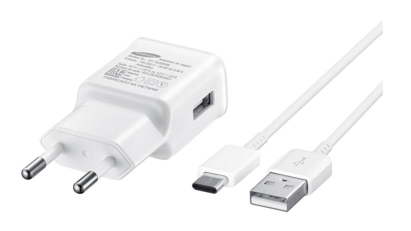 Samsung USB-Ladegerät 18 W – USB-A×1 – Schnellladung, inkl. USB-C-Kabel – für Mobilgeräte – weiss