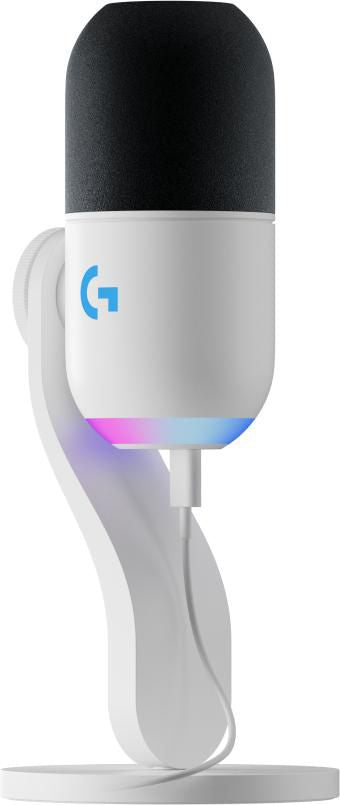 Logitech G Yeti GX – Tischmikrofon – USB, Kabelgebunden, Superniere, 24 Bit/96 kHz – Schwarz/Weiss