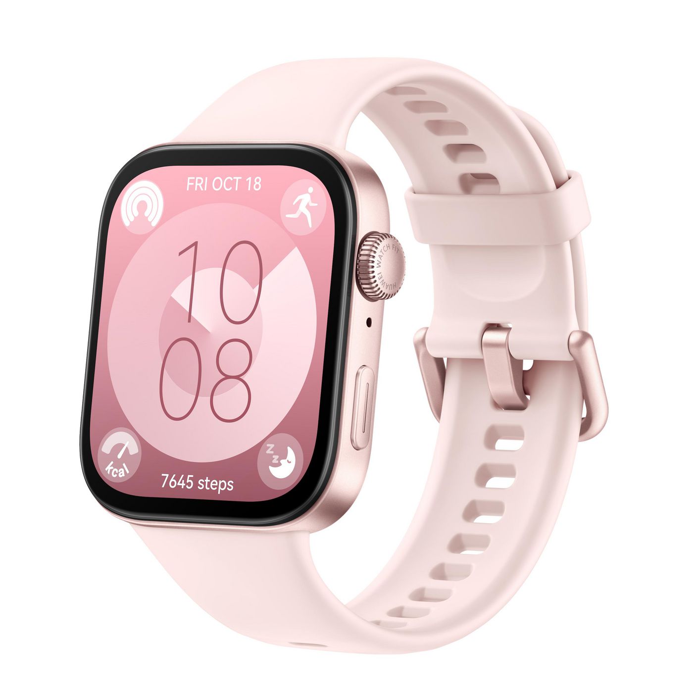 Huawei Watch Fit 3 43 mm GPS – Aluminium Pink, Sportarmband, Pink, 50 m, für iPhone