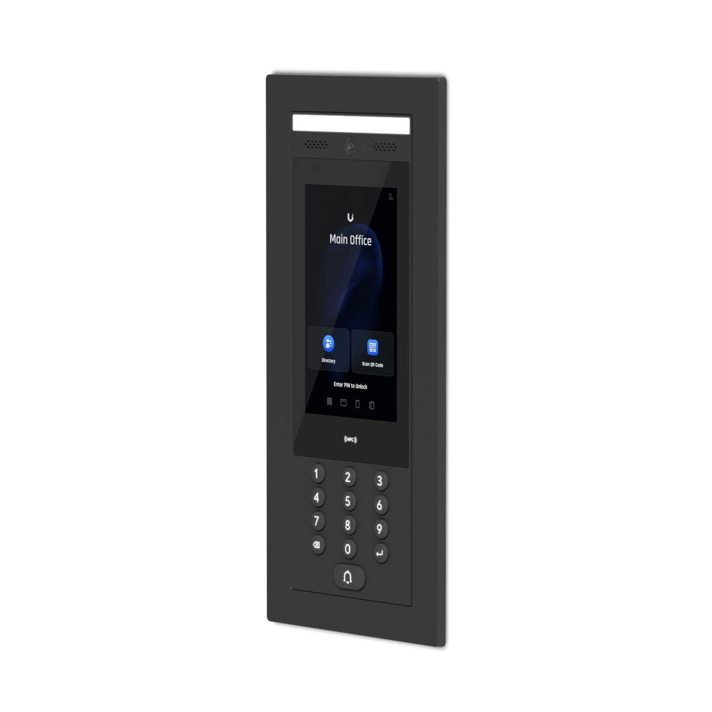 Ubiquiti UniFi Access Intercom flache Türklingel-Zubehör – Wand/Unterputz, schwarz, für UA-Intercom