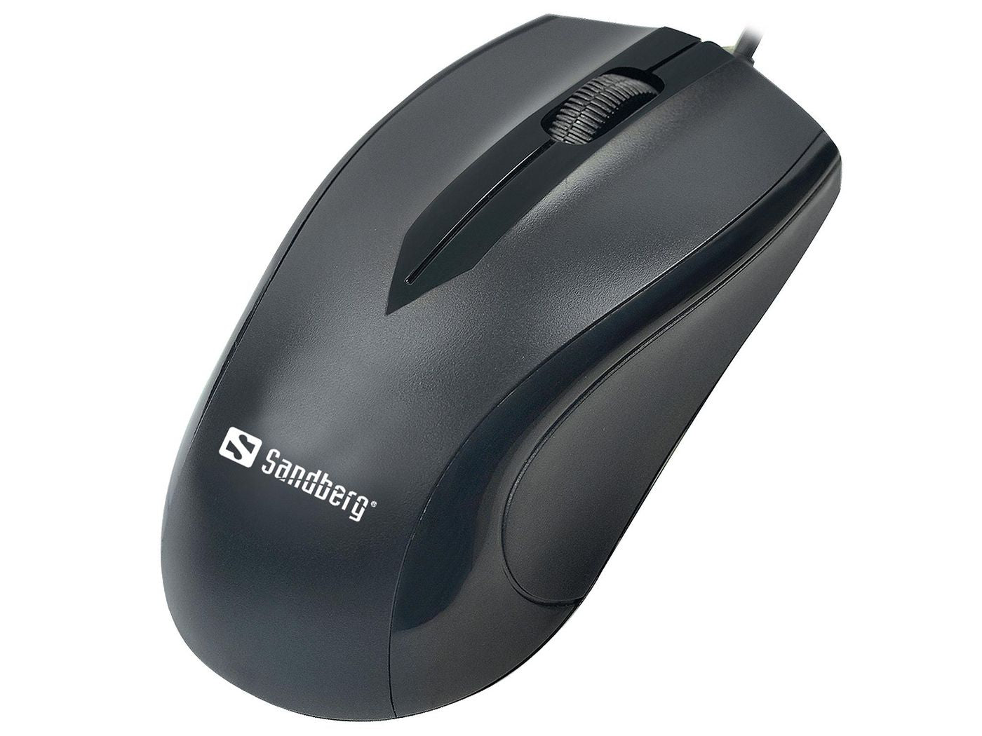 Sandberg USB-C Maus – Kabelgebunden (USB-C), 1200 DPI, Beidhändig, Schwarz