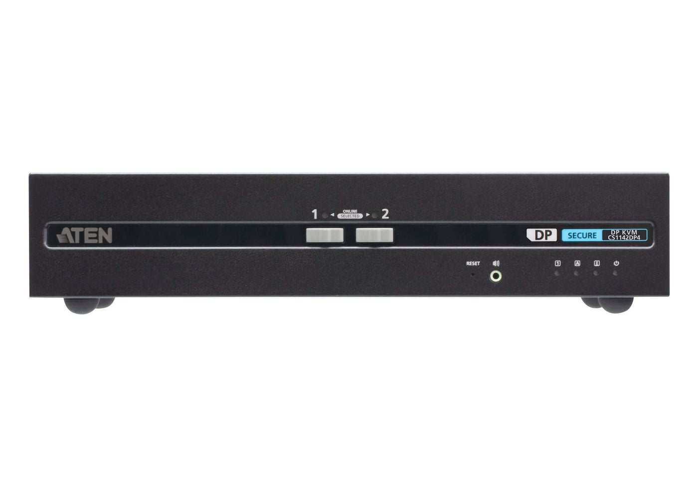 ATEN Display Secure – KVM-Switch 2×1, USB/DisplayPort, PSD PP v4.0 konform