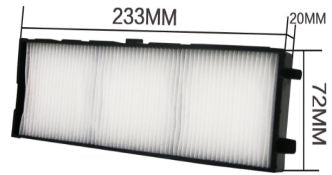 CoreParts CPPF00006 – Montage-Zubehör Filter-Set, schwarz, weiss, für Panasonic ET-RFV400