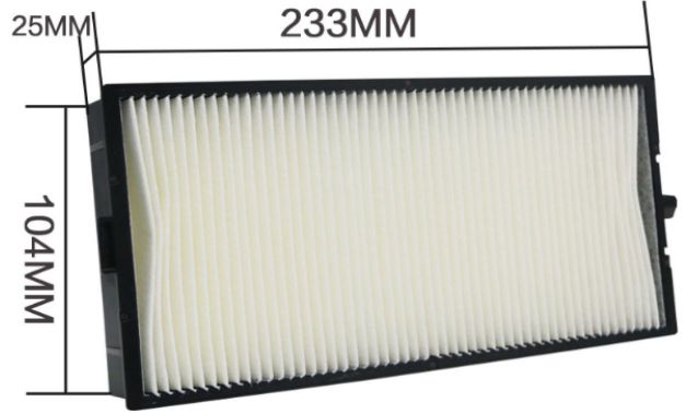 CoreParts CPPF00002 – Filter-Set, Schwarz, Weiss, für Panasonic ET-RFE300