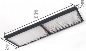 CoreParts CPPF00050 – Filter-Set, 31,5 × 9,2 cm, Tiefe 2,5 cm, Schwarz, Weiss, für Sony Z-F636HZ-Serie