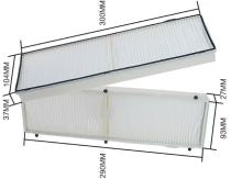 CoreParts CPPF00048 – Filter-Set, weiss, für Sony Z-P500HZ-Serie