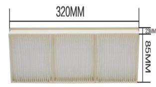 CoreParts CPPF00046 – Filter-Set, weiss, für Epson AF46