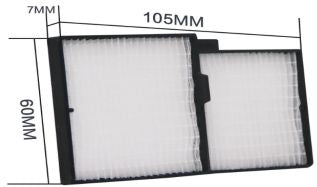 CoreParts CPPF00038 – Filter-Set, Schwarz, Weiss, für Epson AF29