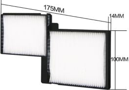 CoreParts CPPF00033 – Filter-Set, Schwarz, Weiss, für Epson AF49