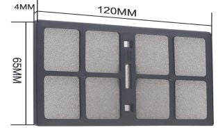 CoreParts CPPF00030 – Filter-Set, 12 × 6,5 × 0,4 cm, schwarz, grau, für Epson AF27