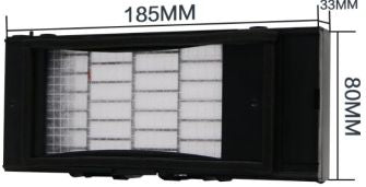 CoreParts CPPF00019 – Filter-Set, Schwarz, Weiss, für Panasonic ET-ACF100