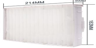 CoreParts CPPF00016 – Filter-Set, weiss, für Panasonic ET-EMF330