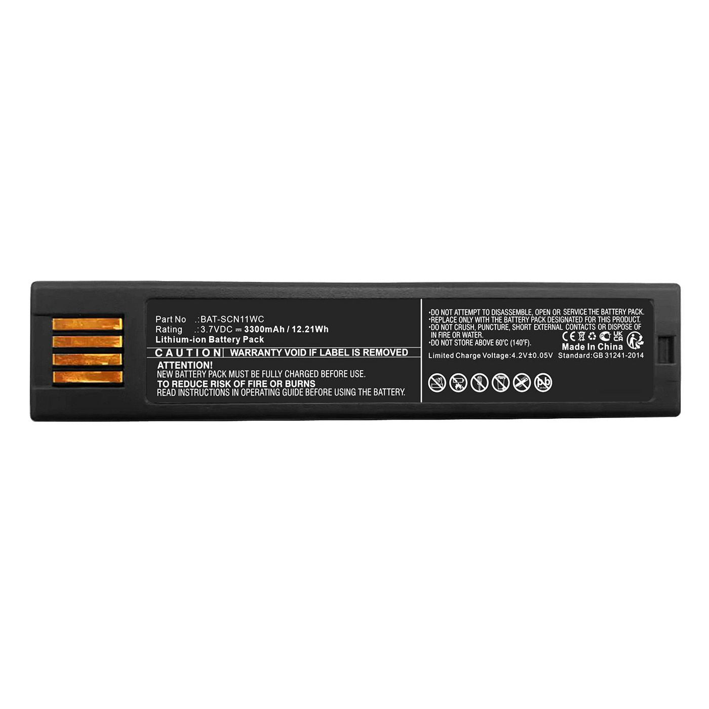 CoreParts Akku – 3,7 V, 3300 mAh, 12,21 Wh – für Honeywell Barcode-Scanner