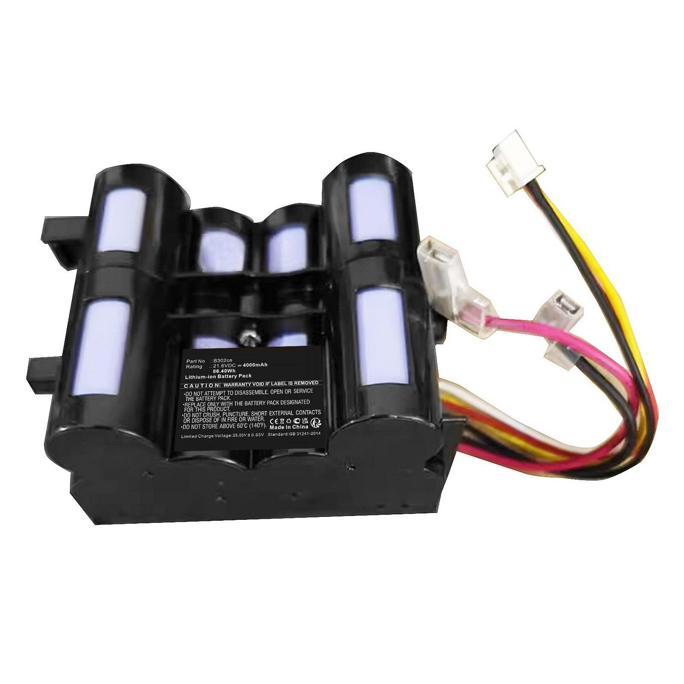 CoreParts Akku 21,6 V 4000 mAh 86,40 Wh – für Xiaomi Staubsauger