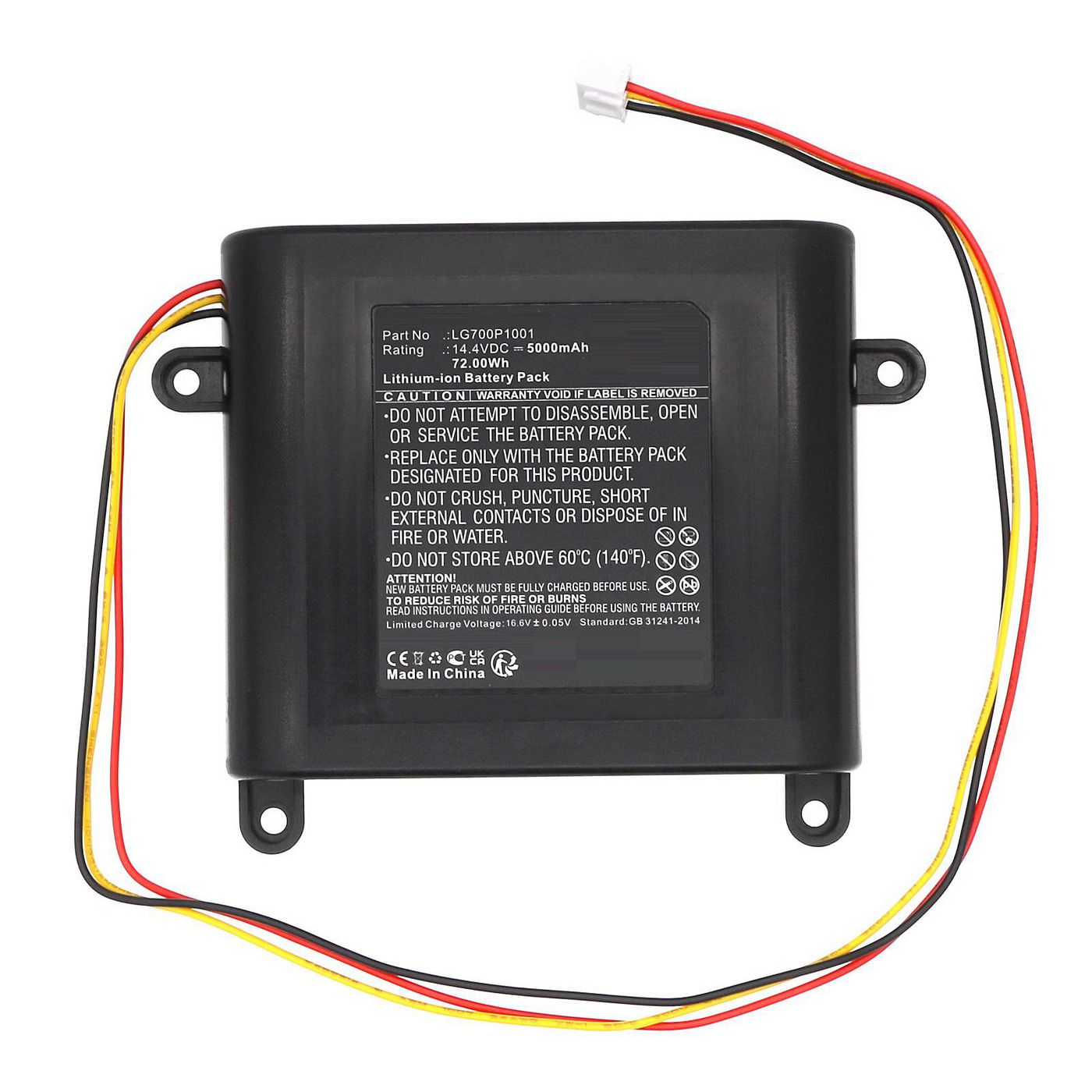 CoreParts Akku 14,4 V 5000 mAh 72,00 Wh – für HOBOT Staubsauger