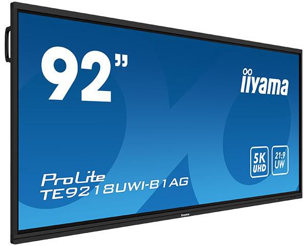 iiyama ProLite UW5K IR 50P – Interaktives Touch-Display, 91,5", 5120 × 2160, 500 cd/m², 24/7, Touch, Android
