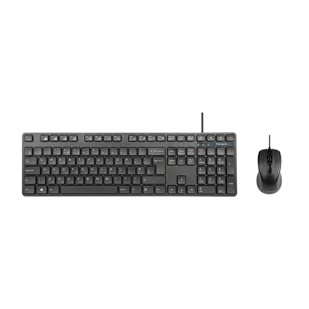 Targus AKM622ES – Tastatur-Maus-Set – 100% – kabelgebunden (USB) – QWERTY (ES) – Schwarz