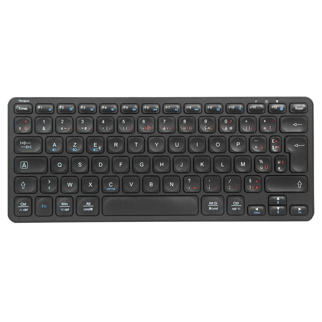 Targus Multi-Device Compact – Tastatur (Mini) – Bluetooth 5.1 – AZERTY (FR) – Schwarz