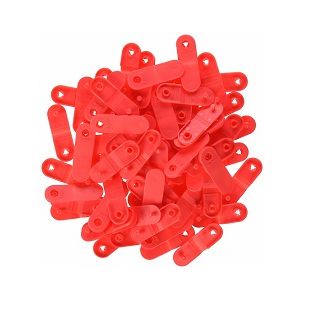 Zebra Clip-Verschluss-Set – Rot, für QuickClip-Armbänder